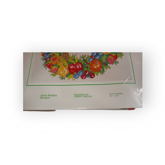 Cross Stitch Kit Christmas Della Robbia Wreath NIB - Picture 2 of 4